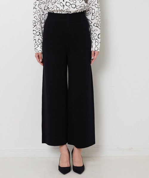 NARACAMICIE(ナラカミーチェ)の「【NARACAMICIE】【セットアップ対応】ニットパンツ(その他パンツ・レディース・ブラック/ブラウン・M)」の5枚目の写真