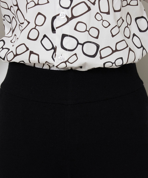 NARACAMICIE(ナラカミーチェ)の「【NARACAMICIE】【セットアップ対応】ニットパンツ(その他パンツ・レディース・ブラック/ブラウン・M)」の8枚目の写真