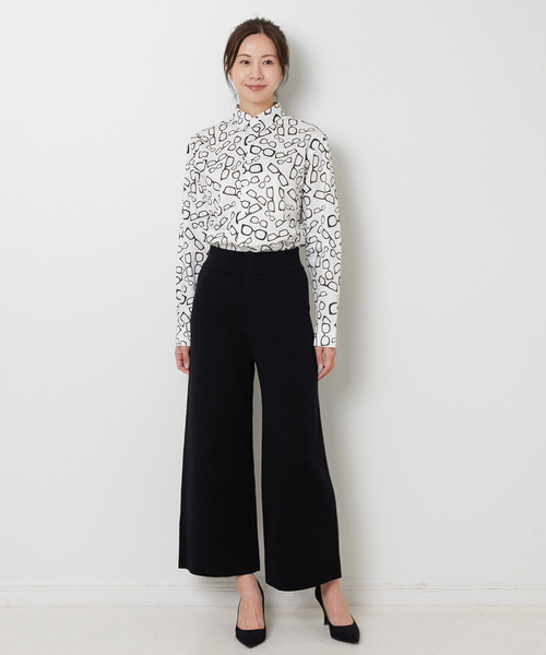 NARACAMICIE(ナラカミーチェ)の「【NARACAMICIE】【セットアップ対応】ニットパンツ(その他パンツ・レディース・ブラック/ブラウン・M)」の10枚目の写真