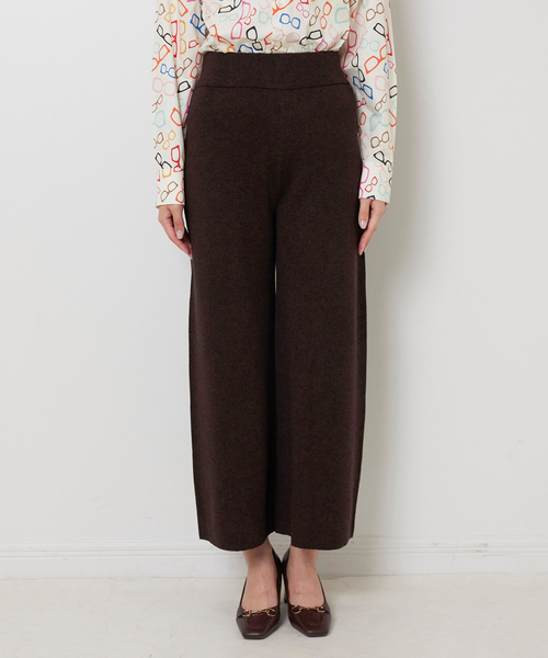 NARACAMICIE(ナラカミーチェ)の「【NARACAMICIE】【セットアップ対応】ニットパンツ(その他パンツ・レディース・ブラック/ブラウン・M)」の11枚目の写真