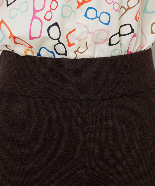 NARACAMICIE(ナラカミーチェ)の「【NARACAMICIE】【セットアップ対応】ニットパンツ(その他パンツ・レディース・ブラック/ブラウン・M)」の15枚目の写真