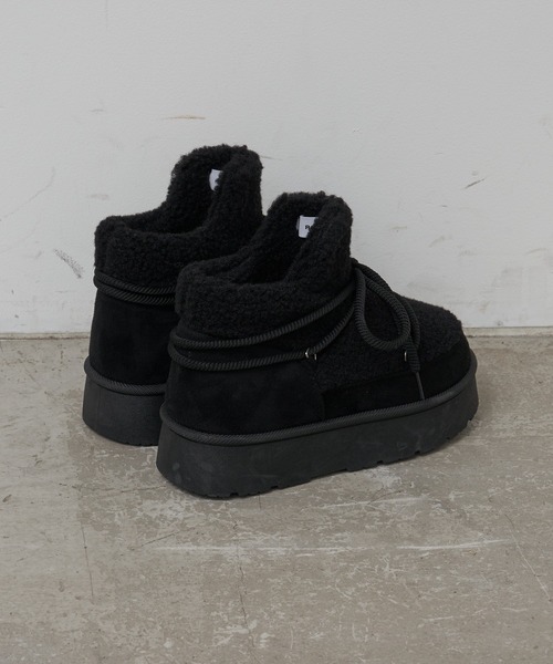 RAY CASSIN(レイカズン)の「厚底スノーブーツ(ブーツ・レディース・ベージュ/キャメル/ブラック・S/M/L)」の16枚目の写真