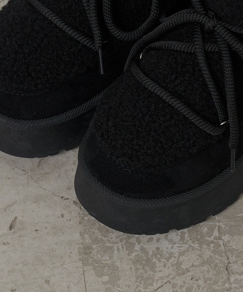 RAY CASSIN(レイカズン)の「厚底スノーブーツ(ブーツ・レディース・ベージュ/キャメル/ブラック・S/M/L)」の17枚目の写真