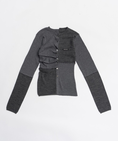 PRANK PROJECT(プランクプロジェクト)の「ランダムボタンニットトップ / Random Button Knit Top(ニット/セーター・レディース・ピンク/チャコールグレー/ブラック・FREE)」の19枚目の写真