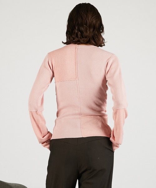 PRANK PROJECT(プランクプロジェクト)の「ランダムボタンニットトップ / Random Button Knit Top(ニット/セーター・レディース・ピンク/チャコールグレー/ブラック・FREE)」の13枚目の写真