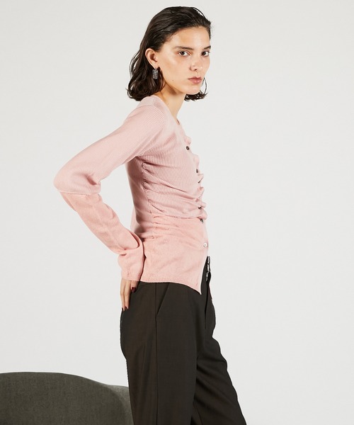 PRANK PROJECT(プランクプロジェクト)の「ランダムボタンニットトップ / Random Button Knit Top(ニット/セーター・レディース・ピンク/チャコールグレー/ブラック・FREE)」の17枚目の写真