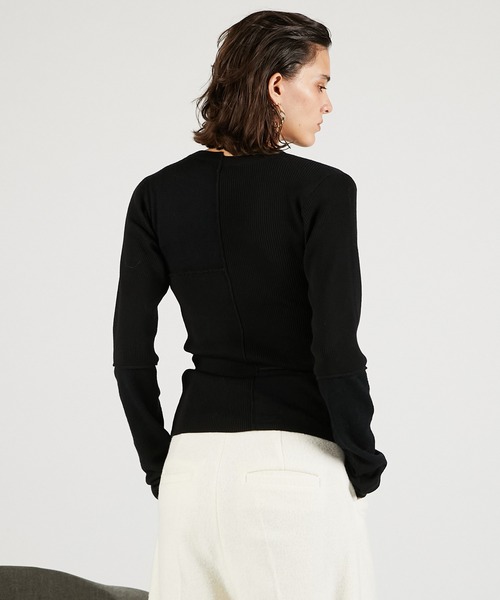 PRANK PROJECT(プランクプロジェクト)の「ランダムボタンニットトップ / Random Button Knit Top(ニット/セーター・レディース・ピンク/チャコールグレー/ブラック・FREE)」の18枚目の写真