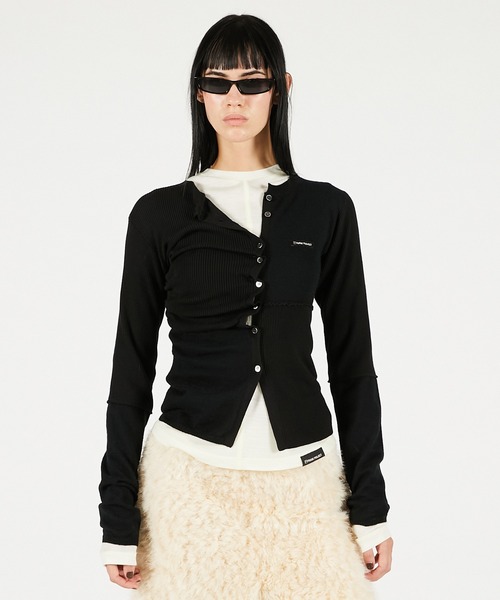 Pre-Order】ランダムボタンニットトップ / Random Button Knit Top