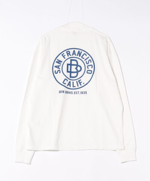 BEN DAVIS(ベンデイビス)の「《BEN DAVIS》PRINT LONG SLEEVE TEE(Tシャツ/カットソー・メンズ・ホワイト/ブラック・MEDIUM/LARGE/X-LARGE/SMALL)」の7枚目の写真