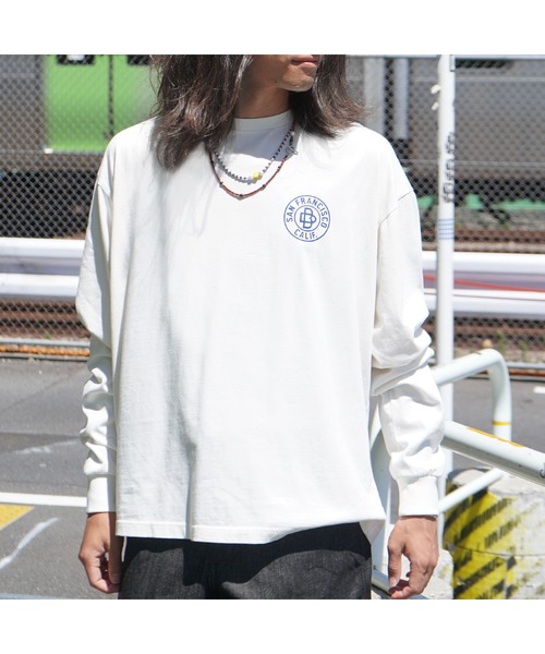 BEN DAVIS(ベンデイビス)の「《BEN DAVIS》PRINT LONG SLEEVE TEE(Tシャツ/カットソー・メンズ・ホワイト/ブラック・MEDIUM/LARGE/X-LARGE/SMALL)」の5枚目の写真