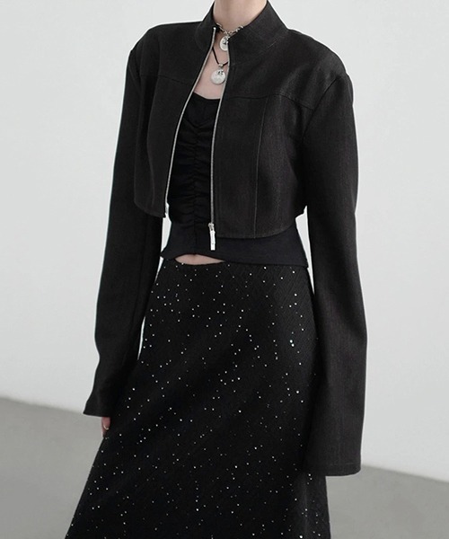 chuclla（チュクラ）の「【CHENTAITAI】コンビスリーブ ギャザートップ CTW25a019（Tシャツ/カットソー・レディース・ホワイト/ブラック・M）」の11枚目の写真