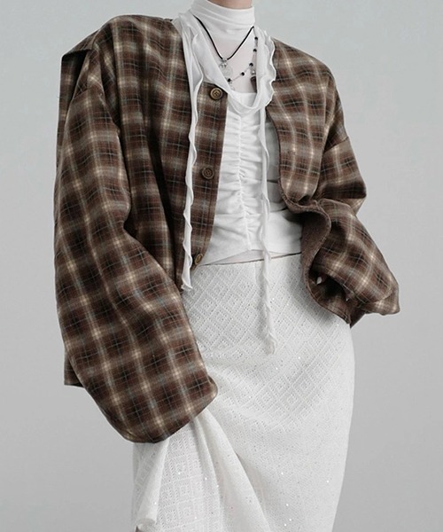 chuclla（チュクラ）の「【CHENTAITAI】コンビスリーブ ギャザートップ CTW25a019（Tシャツ/カットソー・レディース・ホワイト/ブラック・M）」の21枚目の写真