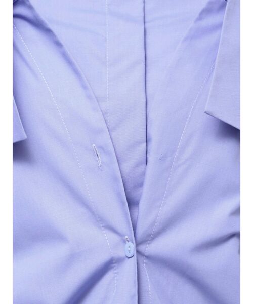 ELENDEEK（エレンディーク）の「レイヤードオフショルダーシャツ（シャツ/ブラウス・レディース・オフホワイト/ブルー・FREE）」の8枚目の写真