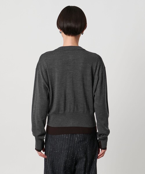 UNITED ARROWS（ユナイテッドアローズ）の「ツイン クルーネック カーディガン（カーディガン/ボレロ・レディース・ブラック/ダークグレー・FREE）」の12枚目の写真