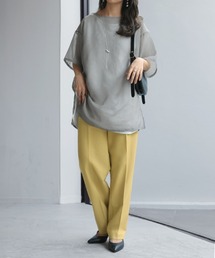 HUG.U | ＜選べる形＆丈＞ すらっと綺麗パンツ テーパードorストレート(スラックス)