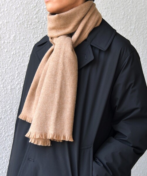 SHIPS any（シップス エニィ）の「SHIPS any: サープラスヤーン ウール カシミヤ ストール◇（ストール/ショール・メンズ・ライトグレー/コバルトブルー/キャメル/オフホワイト・ONE SIZE）」の10枚目の写真