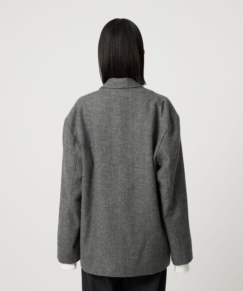 CITEN(シテン)の「<CITEN>ウールブレンドダディージャケット(テーラードジャケット・メンズ・ネイビー/ダークグレー・S/M/L)」の21枚目の写真