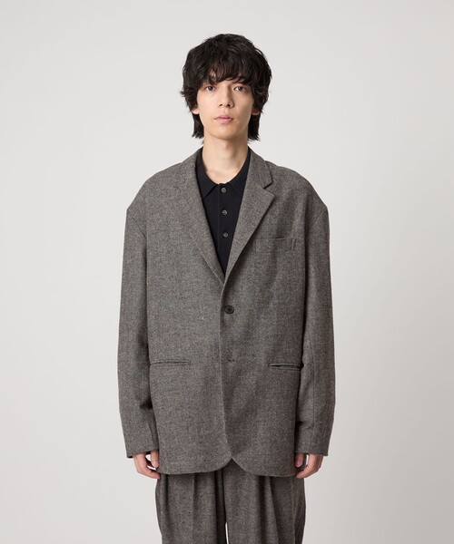 CITEN(シテン)の「<CITEN>ウールブレンドダディージャケット(テーラードジャケット・メンズ・ネイビー/ダークグレー・S/M/L)」の22枚目の写真