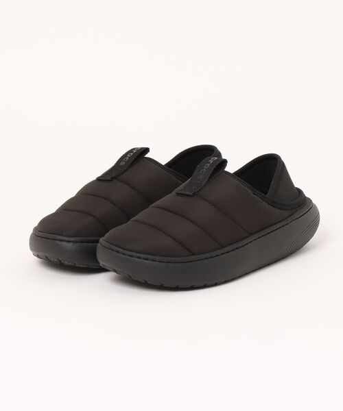 crocs（クロックス）の「crocs クロックス CLASSIC PUFF MOC【暖かボア/2WAY/軽量】レディースシューズ スリッポン 踵が踏める(クラシックパフモック) 210706（スリッポン・レディース・ブラック/アイボリー/イエロー系その他・22.0cm/24.0cm/23.0cm）」の3枚目の写真
