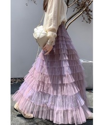 FAVORITO（ファヴォリート）の「チュールティアードスカート（スカート）」