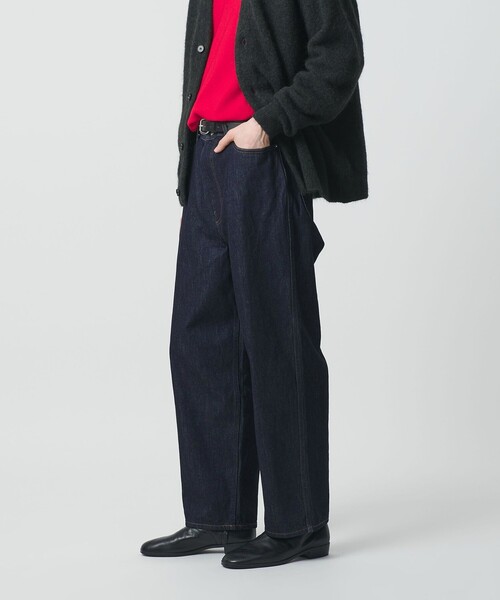 BEAUTY&YOUTH UNITED ARROWS(ビューティーアンドユースユナイテッドアローズ)の「ワンウォッシュ バギー テーパード 5ポケット デニム パンツ NO.9(デニムパンツ・メンズ・ブラック/ネイビー・M/XL/S/L)」の7枚目の写真