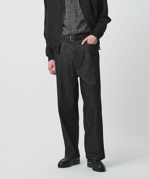 BEAUTY&YOUTH UNITED ARROWS(ビューティーアンドユースユナイテッドアローズ)の「ワンウォッシュ バギー テーパード 5ポケット デニム パンツ NO.9(デニムパンツ・メンズ・ブラック/ネイビー・M/XL/S/L)」の8枚目の写真