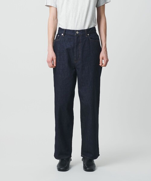 BEAUTY&YOUTH UNITED ARROWS(ビューティーアンドユースユナイテッドアローズ)の「ワンウォッシュ バギー テーパード 5ポケット デニム パンツ NO.9(デニムパンツ・メンズ・ブラック/ネイビー・M/XL/S/L)」の10枚目の写真