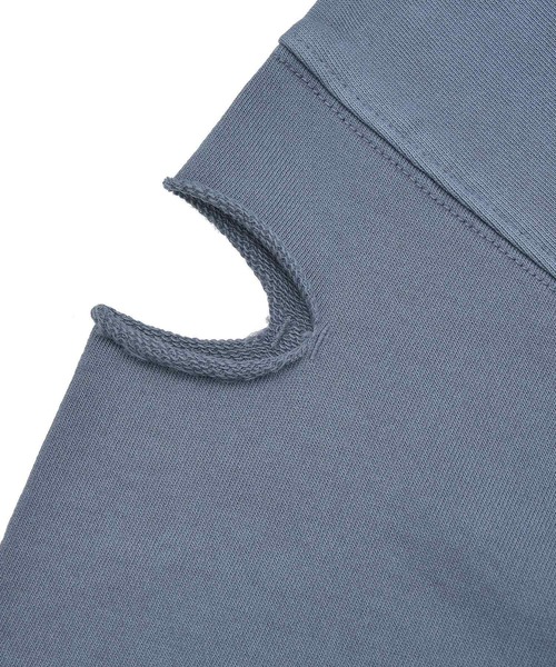 Green　Parks（グリーンパークス）の「・DOUBLE FLAGS カットオフピグメントスウェット（スウェット・レディース・チャコールグレー/ブラウン/ネイビー・FREE）」の9枚目の写真