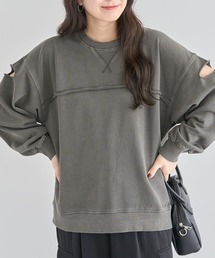 Green　Parks | ・DOUBLE FLAGS カットオフピグメントスウェット(スウェット)