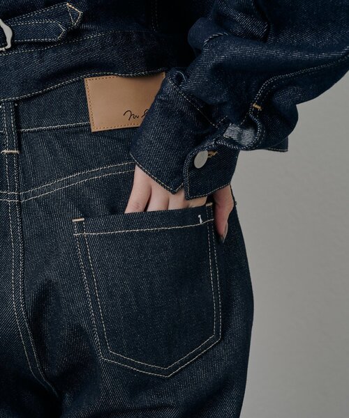 mline（エムライン）の「[mline]ノンウォッシュ バギーデニム（デニムパンツ・レディース・ネイビー・1/2）」の13枚目の写真