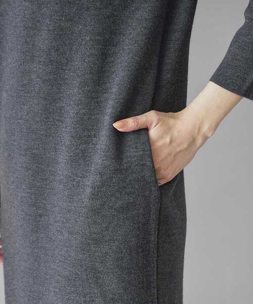 DRESSTERIOR（ドレステリア）の「ビジューカラーニットワンピース（ワンピース・レディース・チャコールグレー/ネイビー・36/34/38）」の10枚目の写真