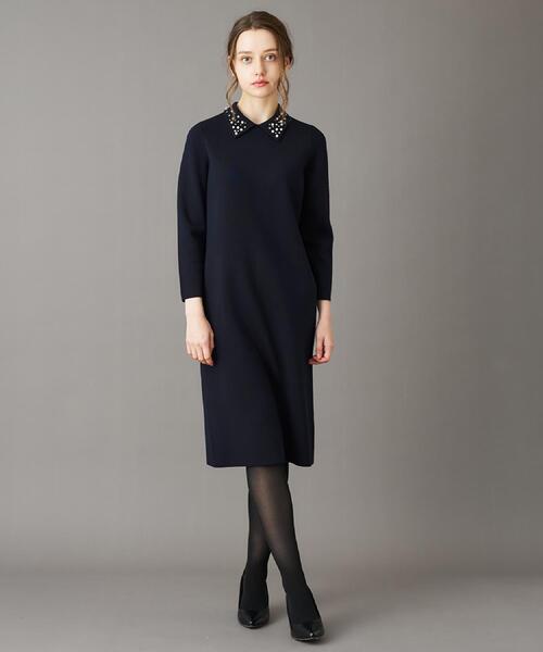 DRESSTERIOR（ドレステリア）の「ビジューカラーニットワンピース（ワンピース・レディース・チャコールグレー/ネイビー・36/34/38）」の15枚目の写真