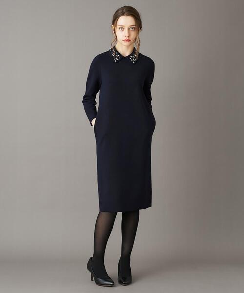 DRESSTERIOR（ドレステリア）の「ビジューカラーニットワンピース（ワンピース・レディース・チャコールグレー/ネイビー・36/34/38）」の16枚目の写真