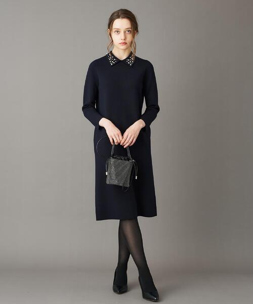 DRESSTERIOR（ドレステリア）の「ビジューカラーニットワンピース（ワンピース・レディース・チャコールグレー/ネイビー・36/34/38）」の18枚目の写真