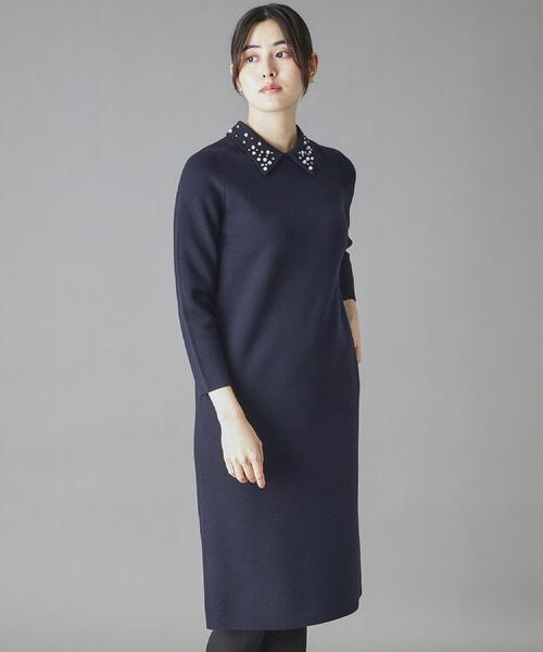 DRESSTERIOR（ドレステリア）の「ビジューカラーニットワンピース（ワンピース・レディース・チャコールグレー/ネイビー・36/34/38）」の20枚目の写真
