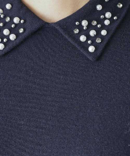 DRESSTERIOR（ドレステリア）の「ビジューカラーニットワンピース（ワンピース・レディース・チャコールグレー/ネイビー・36/34/38）」の22枚目の写真