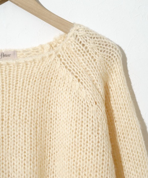 flower（フラワー）の「オーロラニットトップ4（ニット/セーター・レディース・アイボリー/ネイビー・FREE）」の7枚目の写真