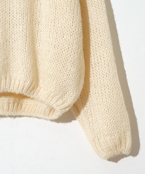 flower（フラワー）の「オーロラニットトップ4（ニット/セーター・レディース・アイボリー/ネイビー・FREE）」の8枚目の写真