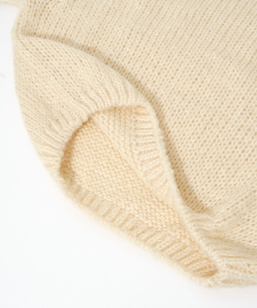 flower（フラワー）の「オーロラニットトップ4（ニット/セーター・レディース・アイボリー/ネイビー・FREE）」の10枚目の写真