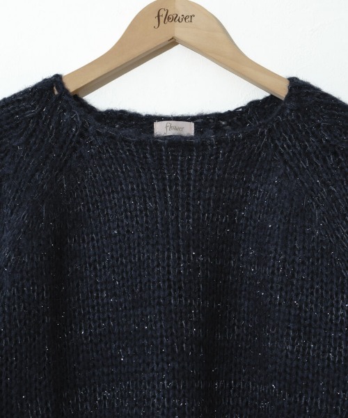 flower（フラワー）の「オーロラニットトップ4（ニット/セーター・レディース・アイボリー/ネイビー・FREE）」の13枚目の写真