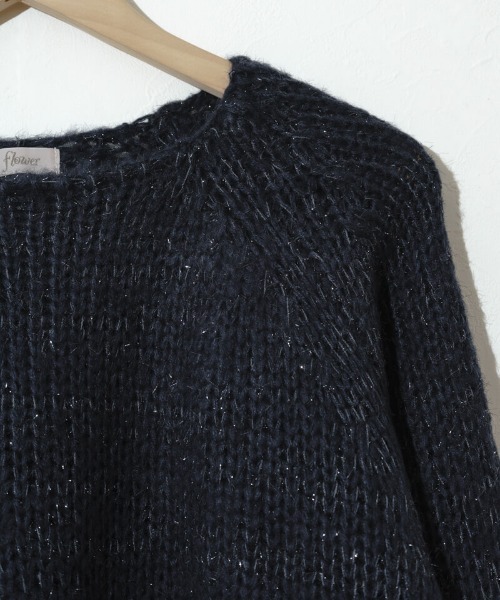 flower（フラワー）の「オーロラニットトップ4（ニット/セーター・レディース・アイボリー/ネイビー・FREE）」の15枚目の写真