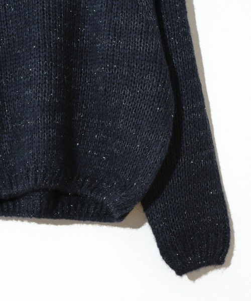 flower（フラワー）の「オーロラニットトップ4（ニット/セーター・レディース・アイボリー/ネイビー・FREE）」の16枚目の写真