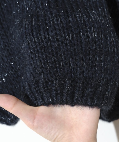 flower（フラワー）の「オーロラニットトップ4（ニット/セーター・レディース・アイボリー/ネイビー・FREE）」の18枚目の写真