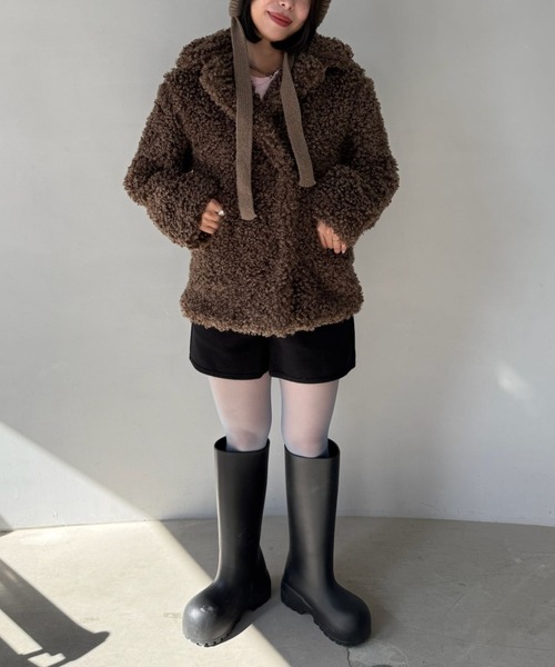 SANSeLF(サンセルフ)の「【SANSeLF】クリーンシルエットフロントジップショートパンツ saw25a049(その他パンツ・レディース・ブラック/グレー・FREE)」の9枚目の写真