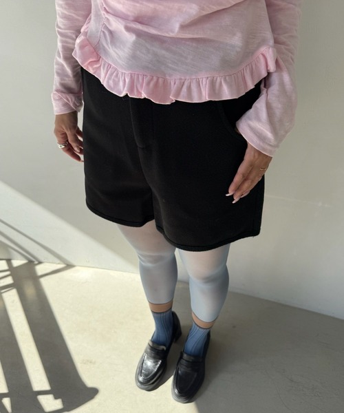 SANSeLF(サンセルフ)の「【SANSeLF】クリーンシルエットフロントジップショートパンツ saw25a049(その他パンツ・レディース・ブラック/グレー・FREE)」の12枚目の写真