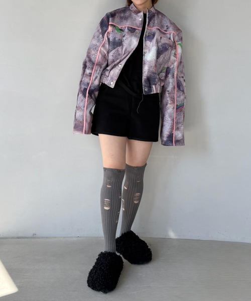 SANSeLF(サンセルフ)の「【SANSeLF】クリーンシルエットフロントジップショートパンツ saw25a049(その他パンツ・レディース・ブラック/グレー・FREE)」の13枚目の写真