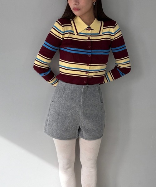 SANSeLF(サンセルフ)の「【SANSeLF】クリーンシルエットフロントジップショートパンツ saw25a049(その他パンツ・レディース・ブラック/グレー・FREE)」の22枚目の写真