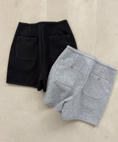 SANSeLF(サンセルフ)の「【SANSeLF】クリーンシルエットフロントジップショートパンツ saw25a049(その他パンツ・レディース・ブラック/グレー・FREE)」の5枚目の写真