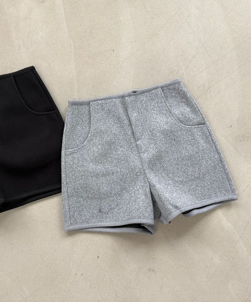 SANSeLF(サンセルフ)の「【SANSeLF】クリーンシルエットフロントジップショートパンツ saw25a049(その他パンツ・レディース・ブラック/グレー・FREE)」の4枚目の写真