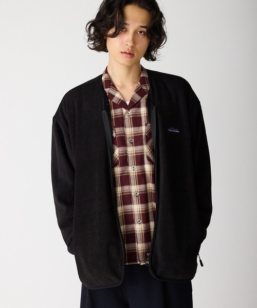 THOUSAND MILE/サウザンドマイル KNIT FREECE ZIP CARDIGAN ダブル